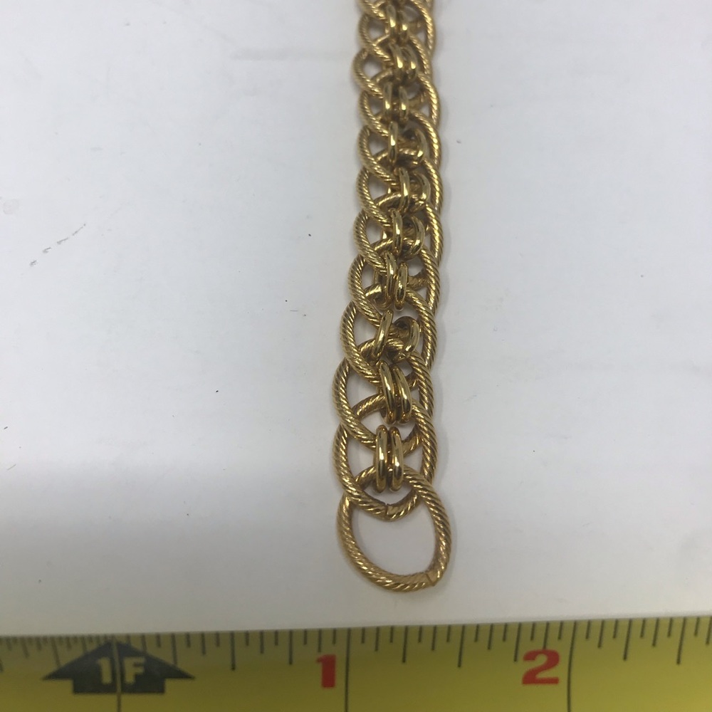 Gold plated chunky necklace - Picture 5 of 7